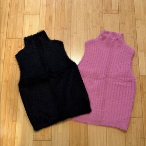 Altar'd State Fuzzy Black and Pink Turtleneck Sweaters 2 for 20
Or 1 for 8